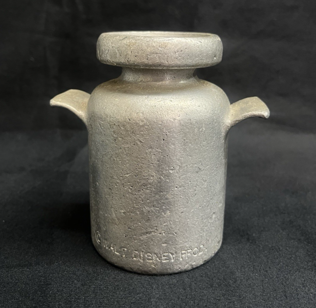 Vintage Disney Pewter Milk Jug "Micky's Magnificent Milk Jug" Collectible 4.5"