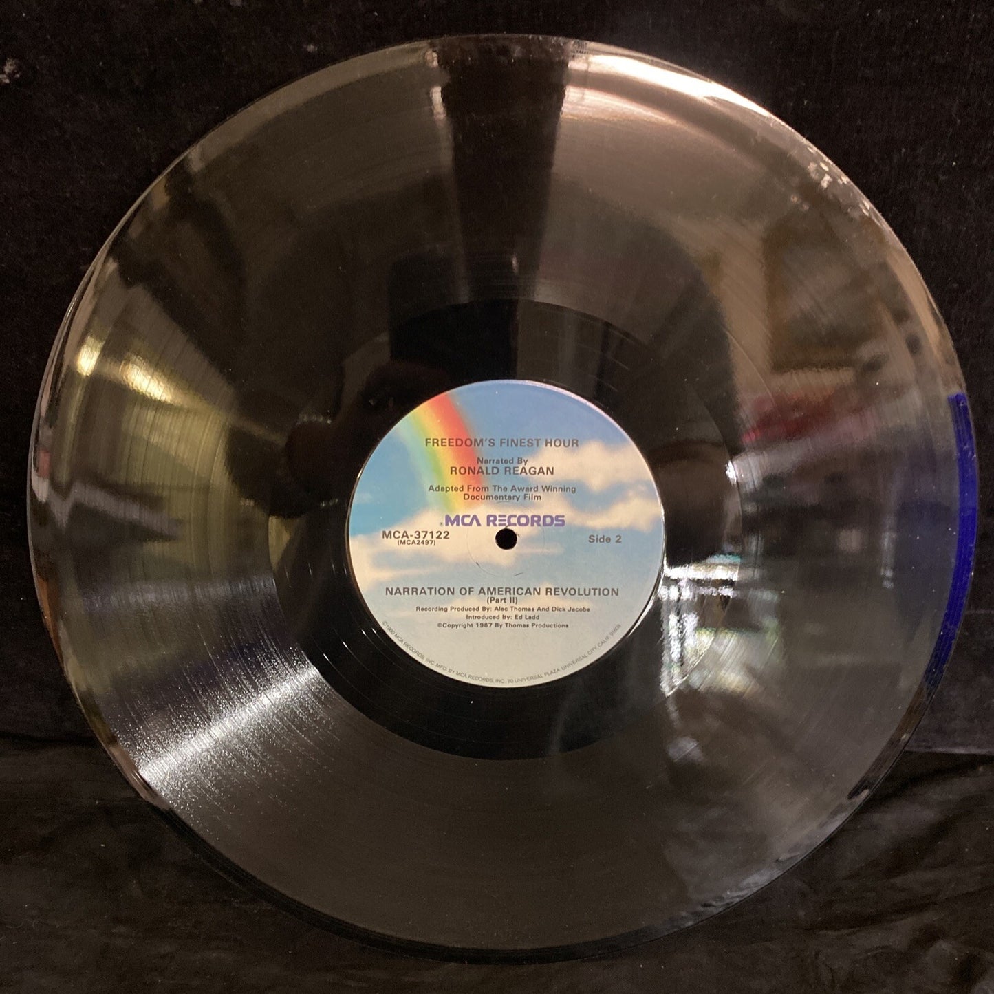 RARE PROMO FREEDOM'S FINEST HOUR NARRATED RONALD REAGAN MCA 37122