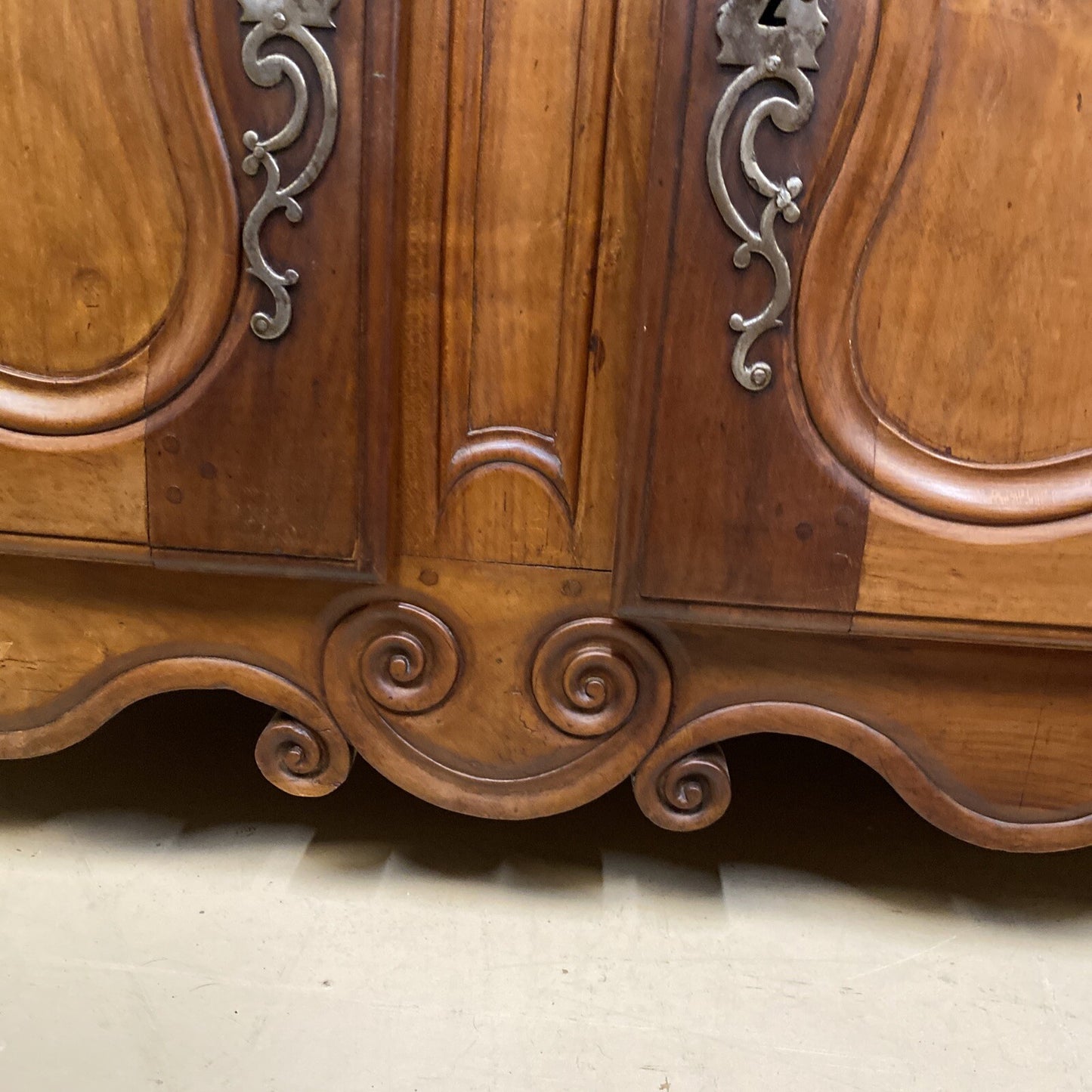 Antique French Provincial Louis XV Fruitwood Chest of Drawers Commode Sideboard