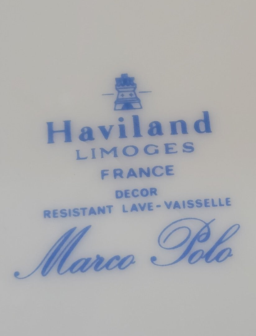 Limoges Haviland "Marco Polo" Dinner Plate Cup & Saucer $170 retail France BH312