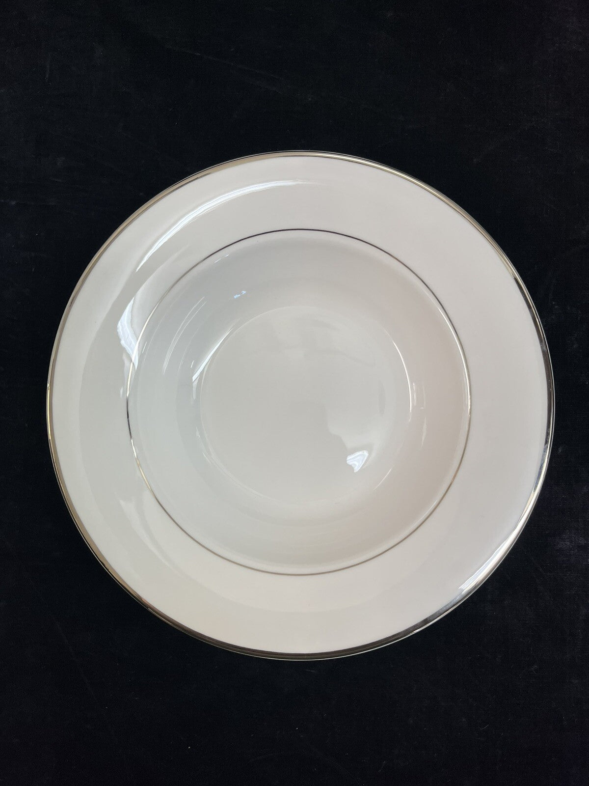 Mikasa HK-301 Cameo Platinum Rim Soup Bowl 8 3/4”  24 Bowls Available
