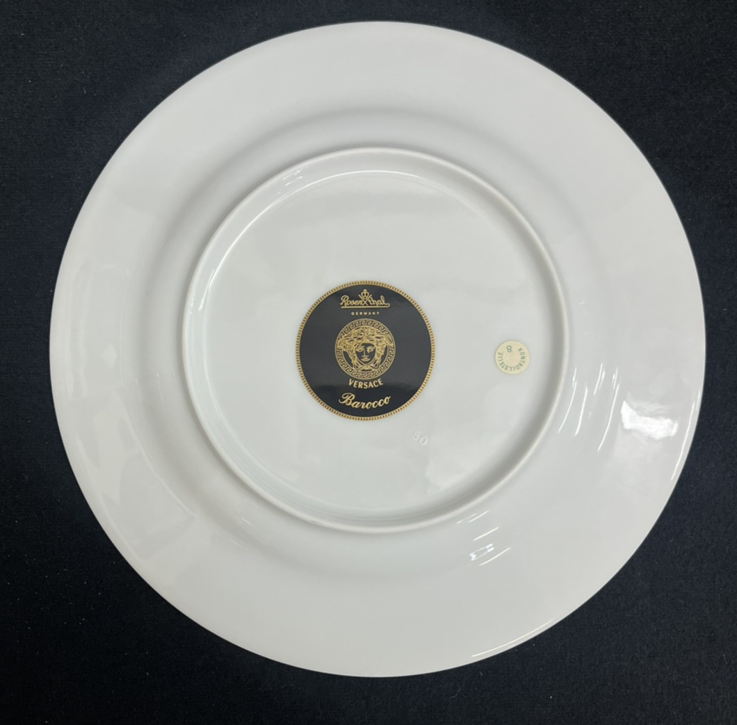 Rosenthal Versace Barocco Porcelain Salad Plates 8 7/8"