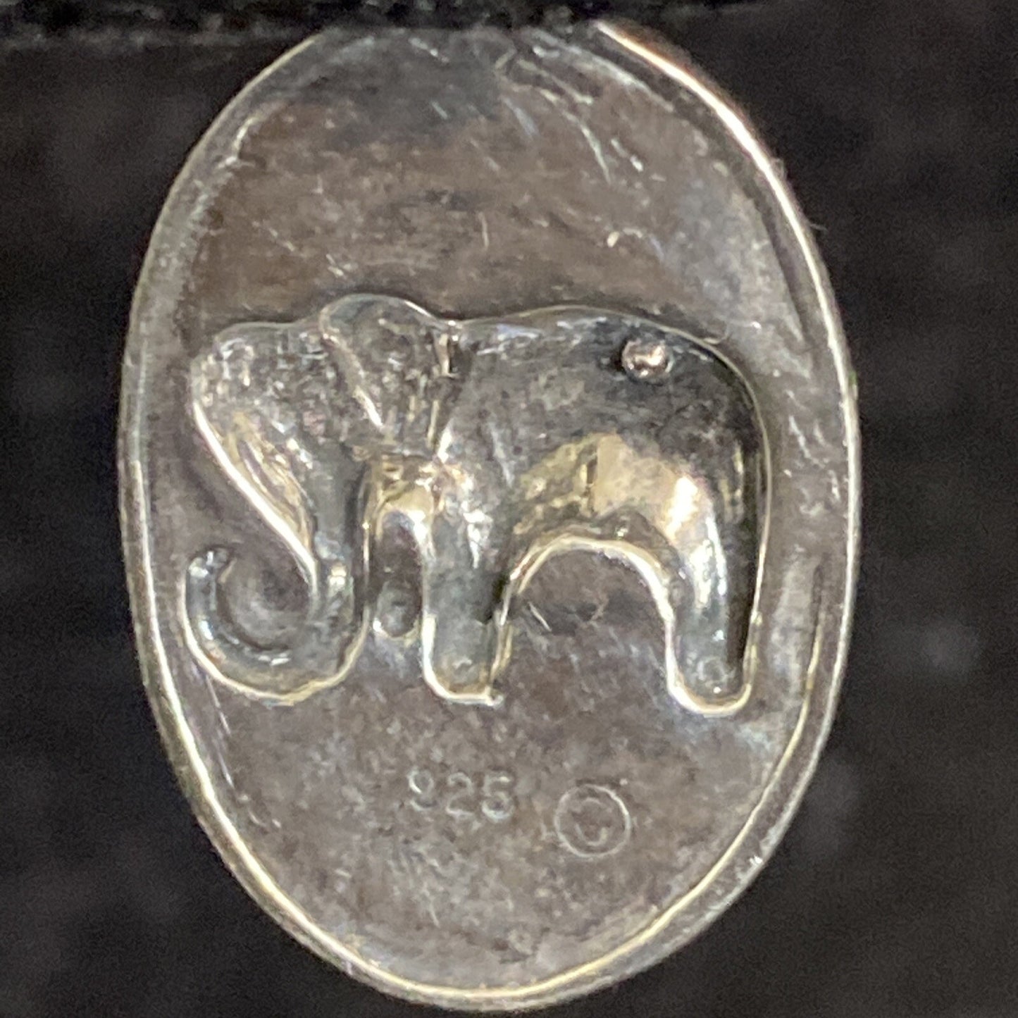 Sterling Silver 925 Dangle Drop University of Alabama Elephant Earrings 6.3g