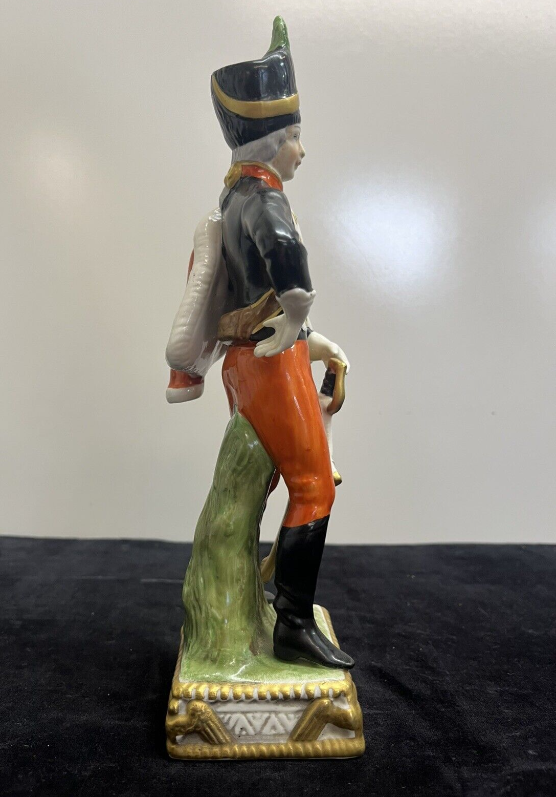 1853 Capodimonte Napoleonic Hussar 10" Tall