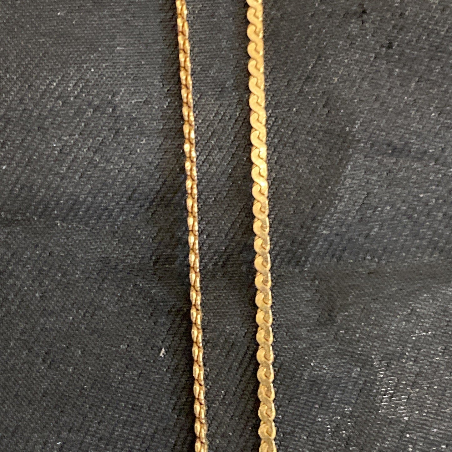 14K Necklace 36" w/ Charm Holder  & 2  Heart Pendants 8.3g CB7