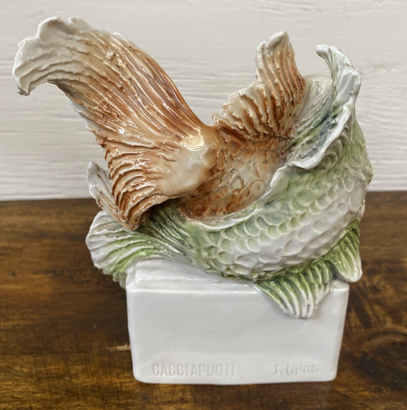 1950's Signed Italian CACCIAPUOTI PORCELAIN ZODIAC FIGURE 'PISCES'