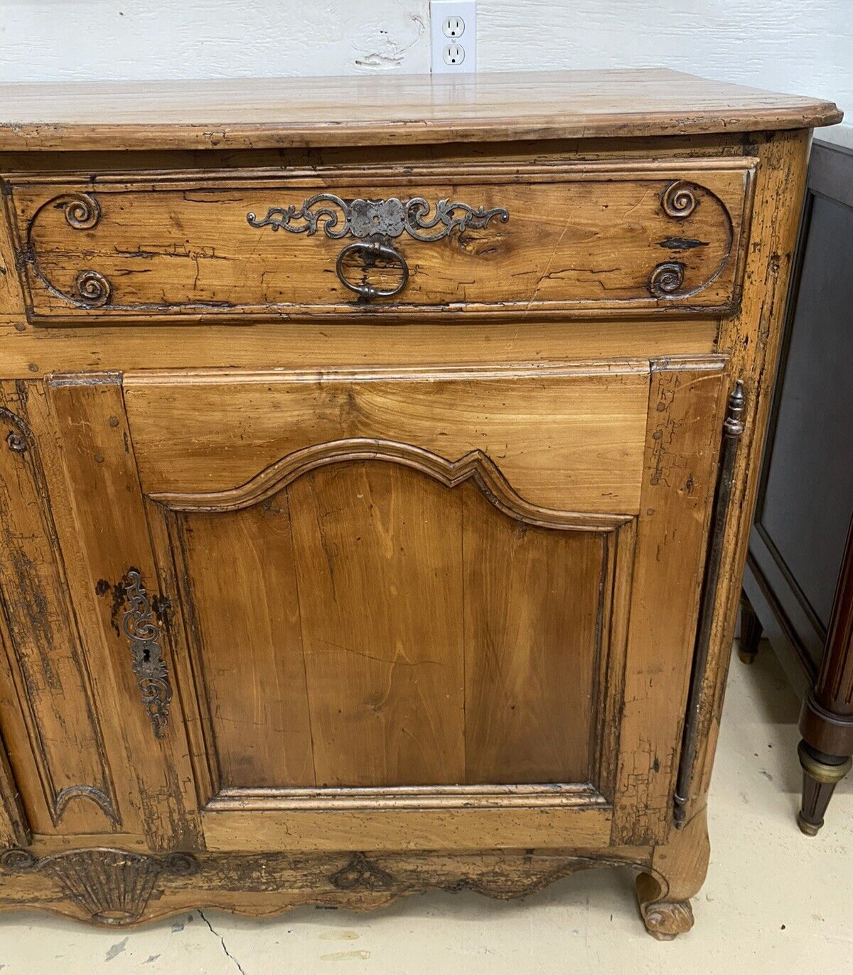 Antique French Louis XV Cherrywood Commode Chest Sideboard Cabinet 19th c. A7