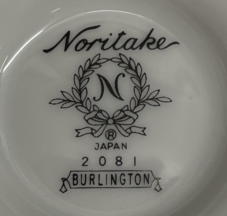 Noritake 2081 Burlington Green & Blue China Footed Cup 3" 20 available