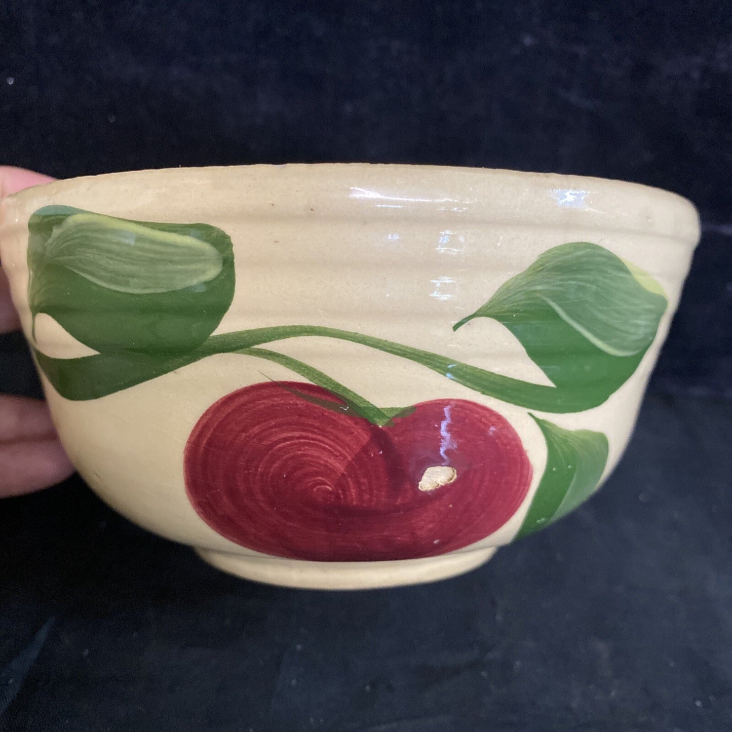 Watt Ware USA Apple 3" Bowl #06 Quality Interstate Lumber Co.