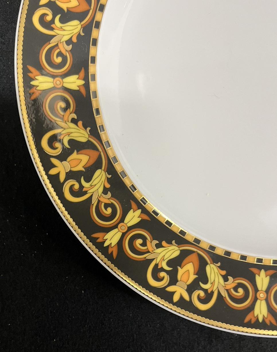 Rosenthal Versace Barocco Porcelain Salad Plates 8 7/8"