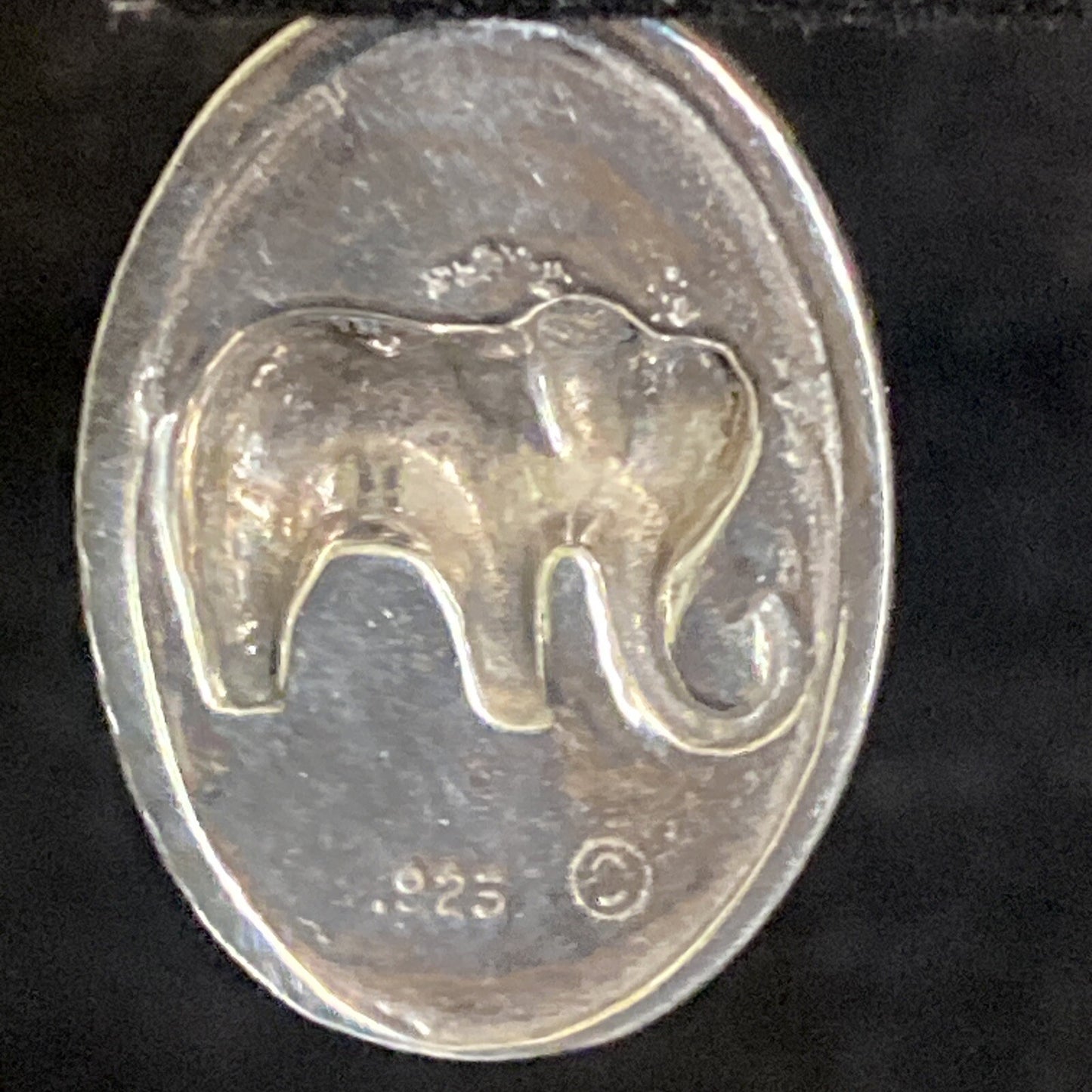 Sterling Silver 925 Dangle Drop University of Alabama Elephant Earrings 6.3g