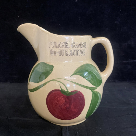 Watt Ware #16 Apple Advertising Pitcher Pulaski Chase Co-Operative