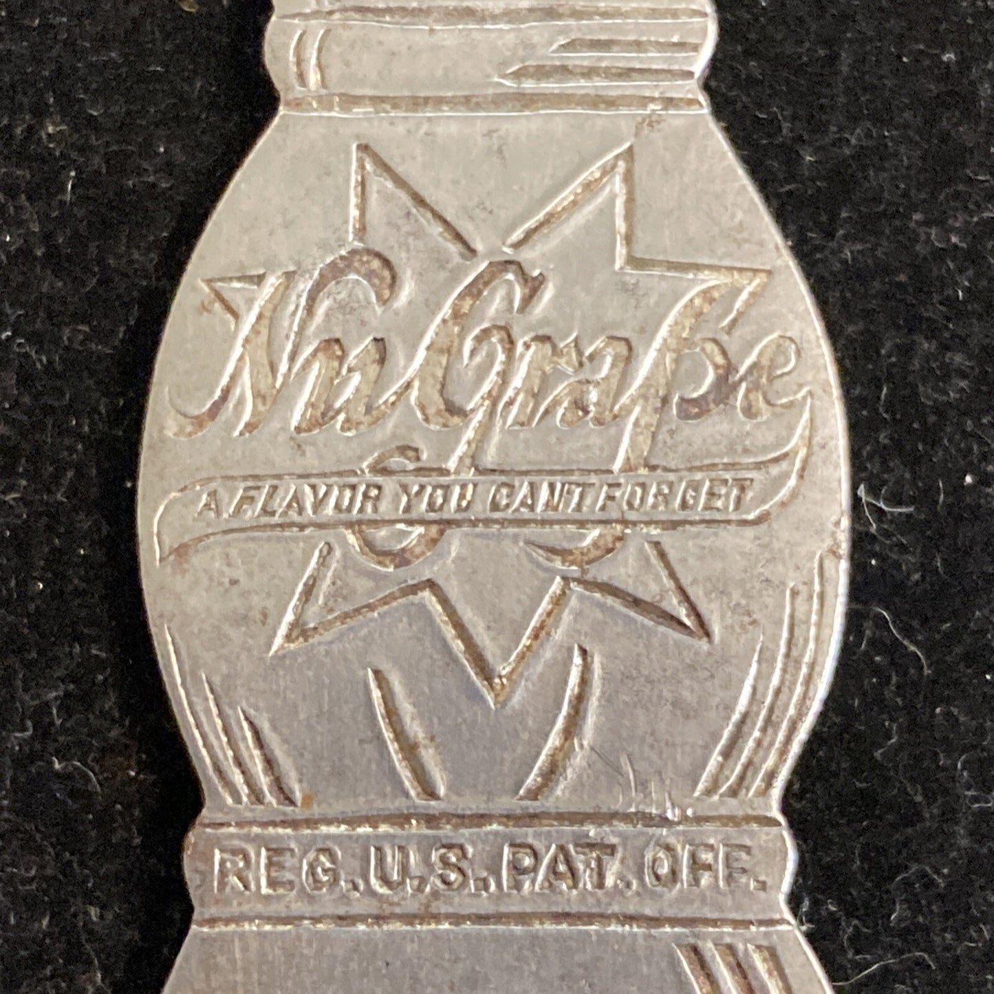 Vintage Nugrape soda Bottle Opener advertisement 14.6g