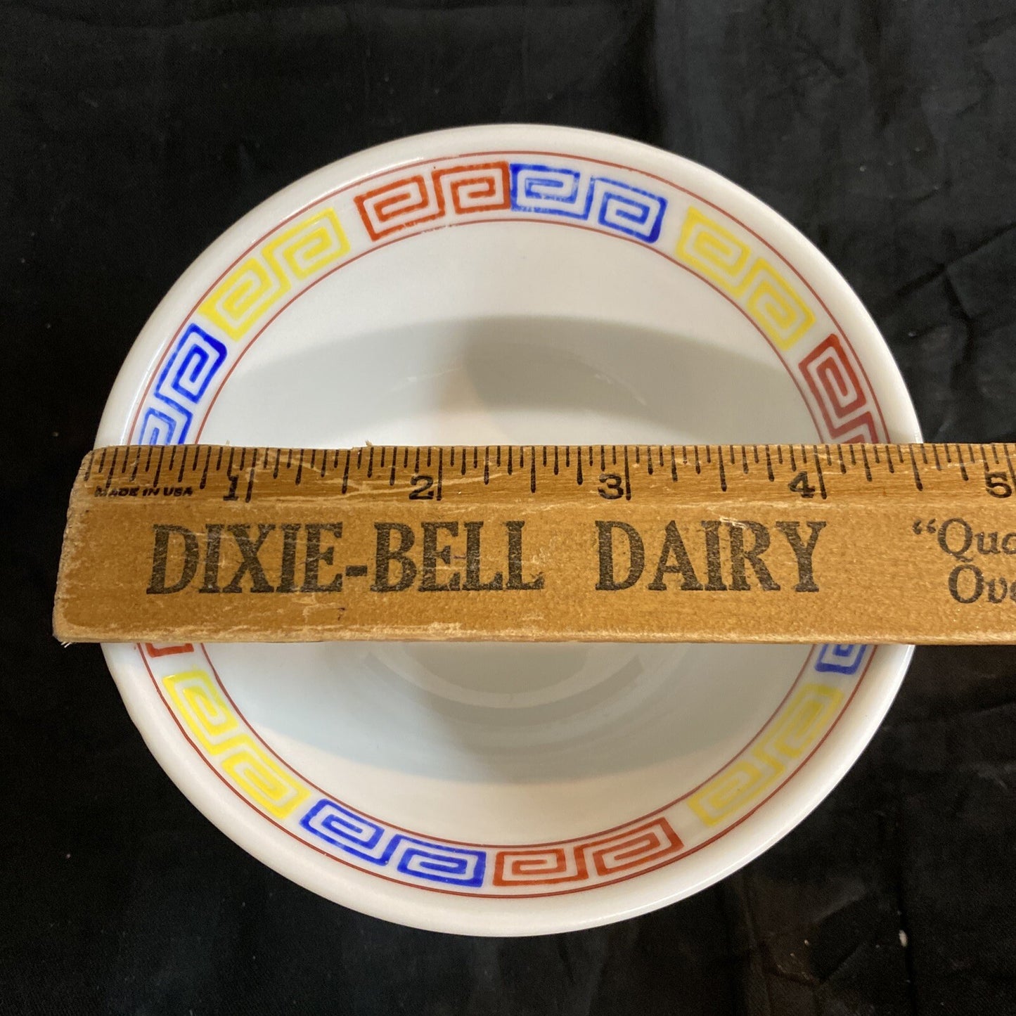 Japanese Saimin Porcelain Pheonix Dragon Key Design Rice/Noodle Bowl Set of 5