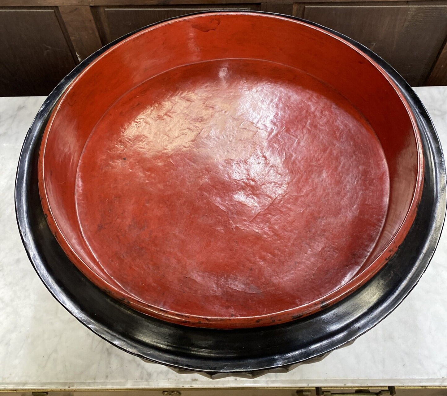 Black Burmese 6 Part Sectional Offering Temple Jar Trays Hsun Kwet BH13