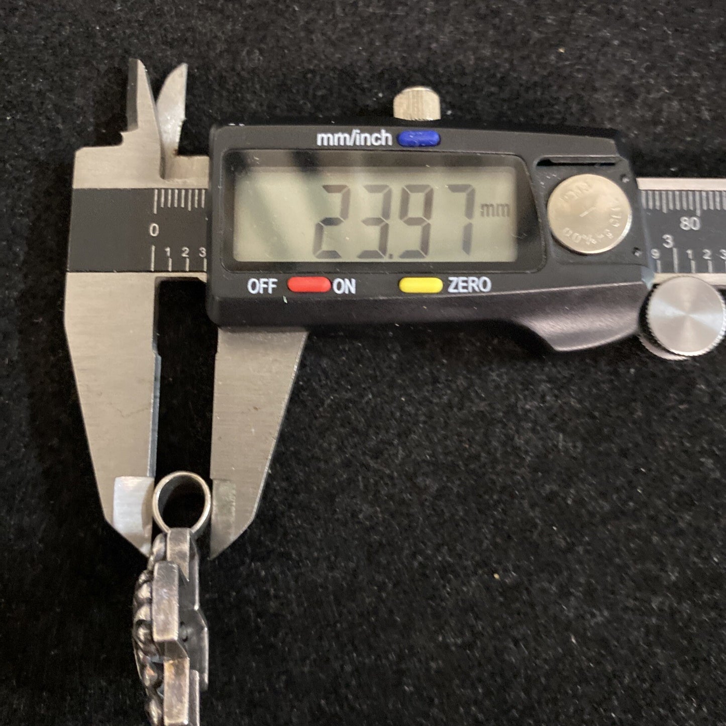 925 Sterling Silver Vintage Bead & Swirl Cross Pendant