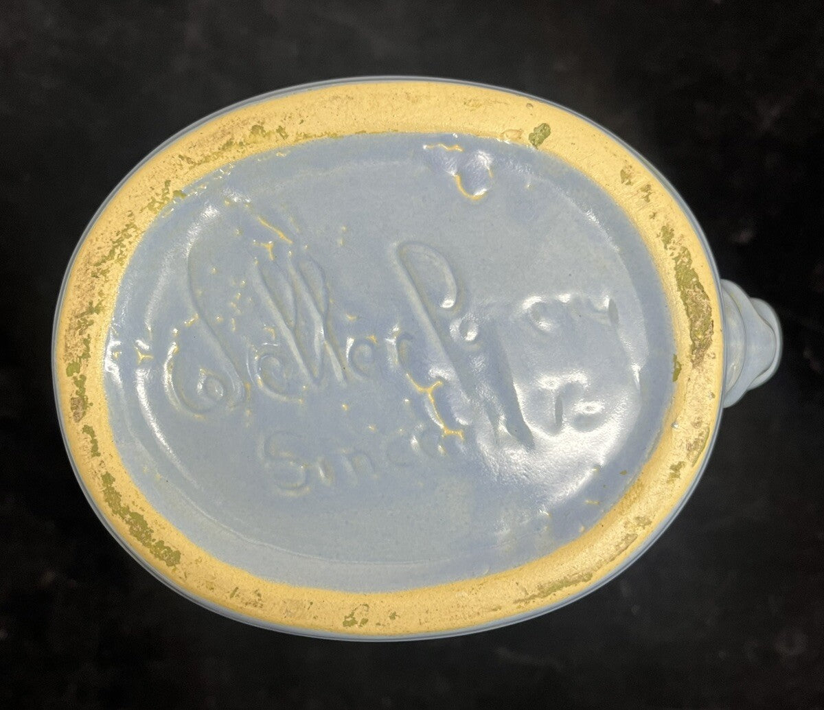 Weller Pottery 14" Ragenda Blue Draped Swag Vase B7