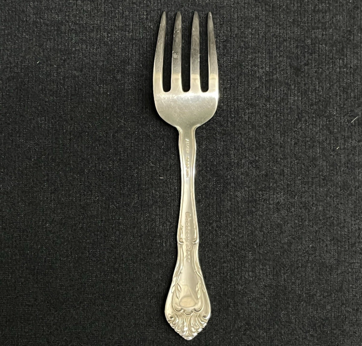 Chateau Rose by Alvin Sterling Silver Baby Fork 4 1/4" 15.64g