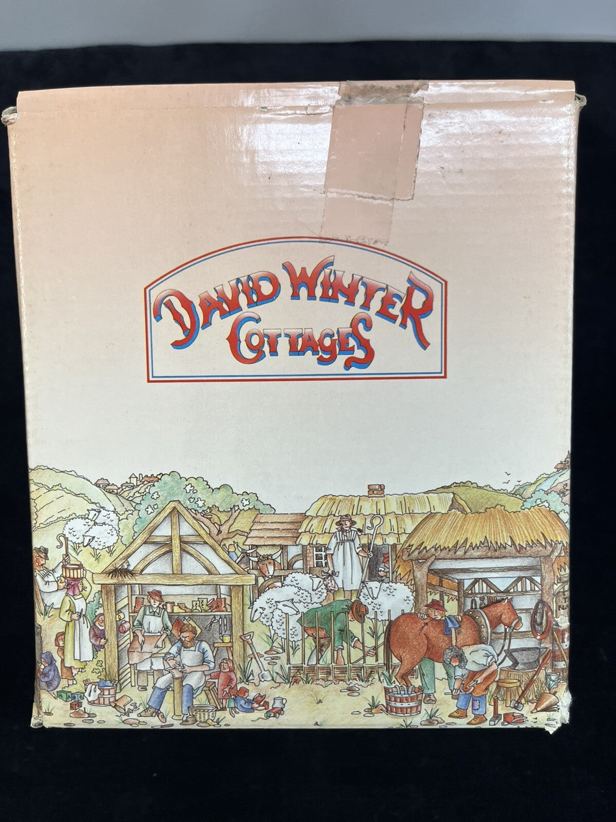 1993 David Winter Cottages Collectors Guild #14 Swan Upping Cottage in Box