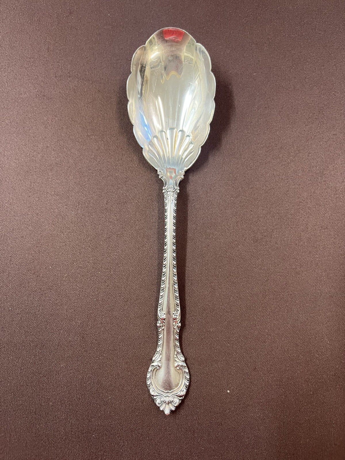 Gorham Silver English Gadroon Sterling Sugar Shell Spoon 6 1/4” 30g No Mono
