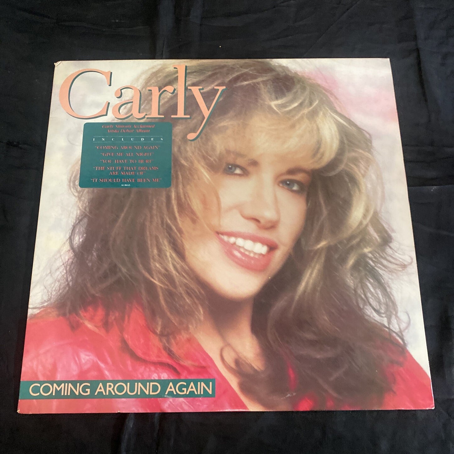 STAMPED PROMO Carly Simon Coming Around Again AL-8443 NM/VG+