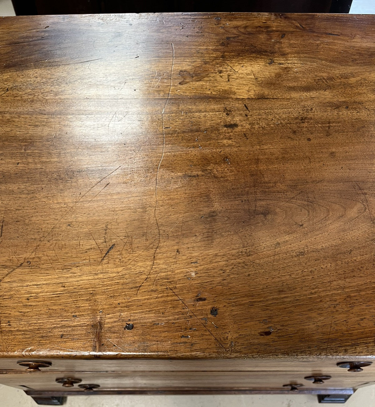 ANTIQUE PERIOD FRENCH LOUIS PHILIPPE WALNUT COMMODE CHEST OF DRAWERS