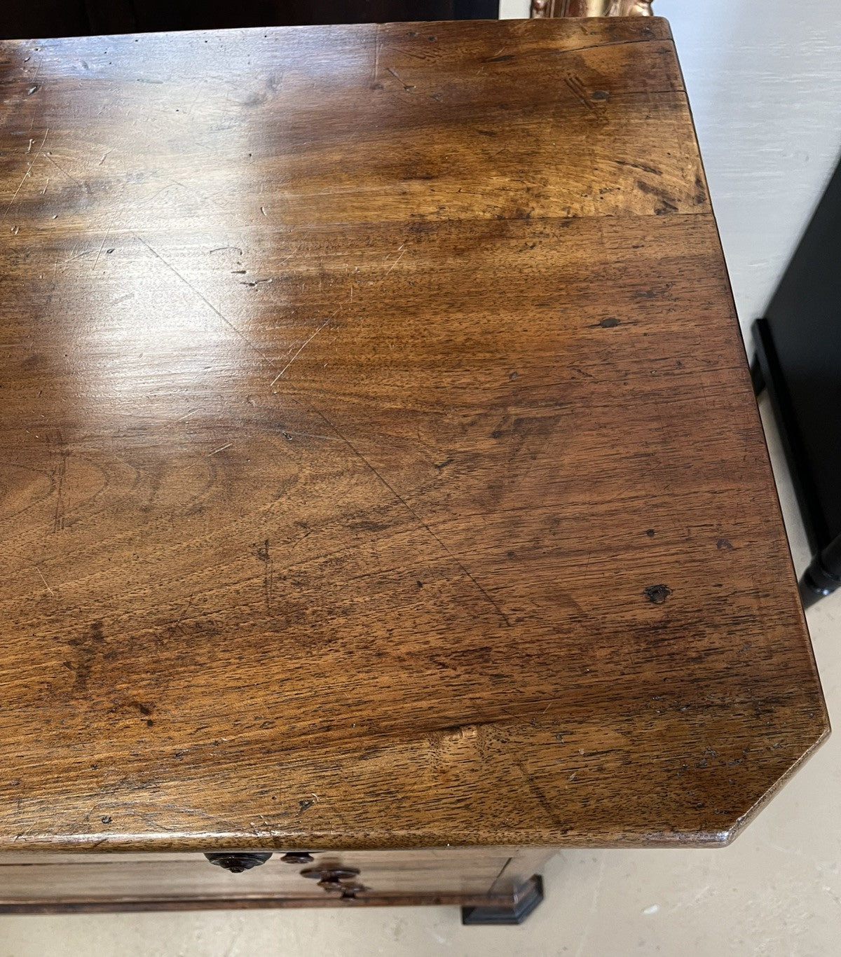 ANTIQUE PERIOD FRENCH LOUIS PHILIPPE WALNUT COMMODE CHEST OF DRAWERS