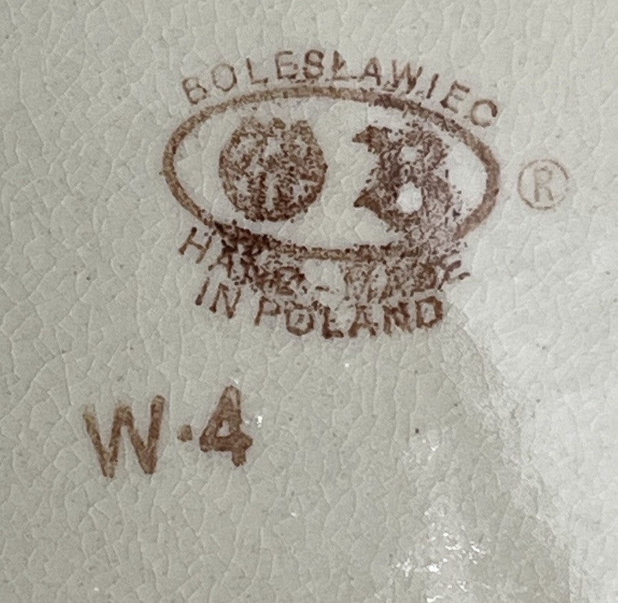 Boleslawiec Polish Pottery Bread and Butter Plate, Traditional Pattern, 6 3/8 in
