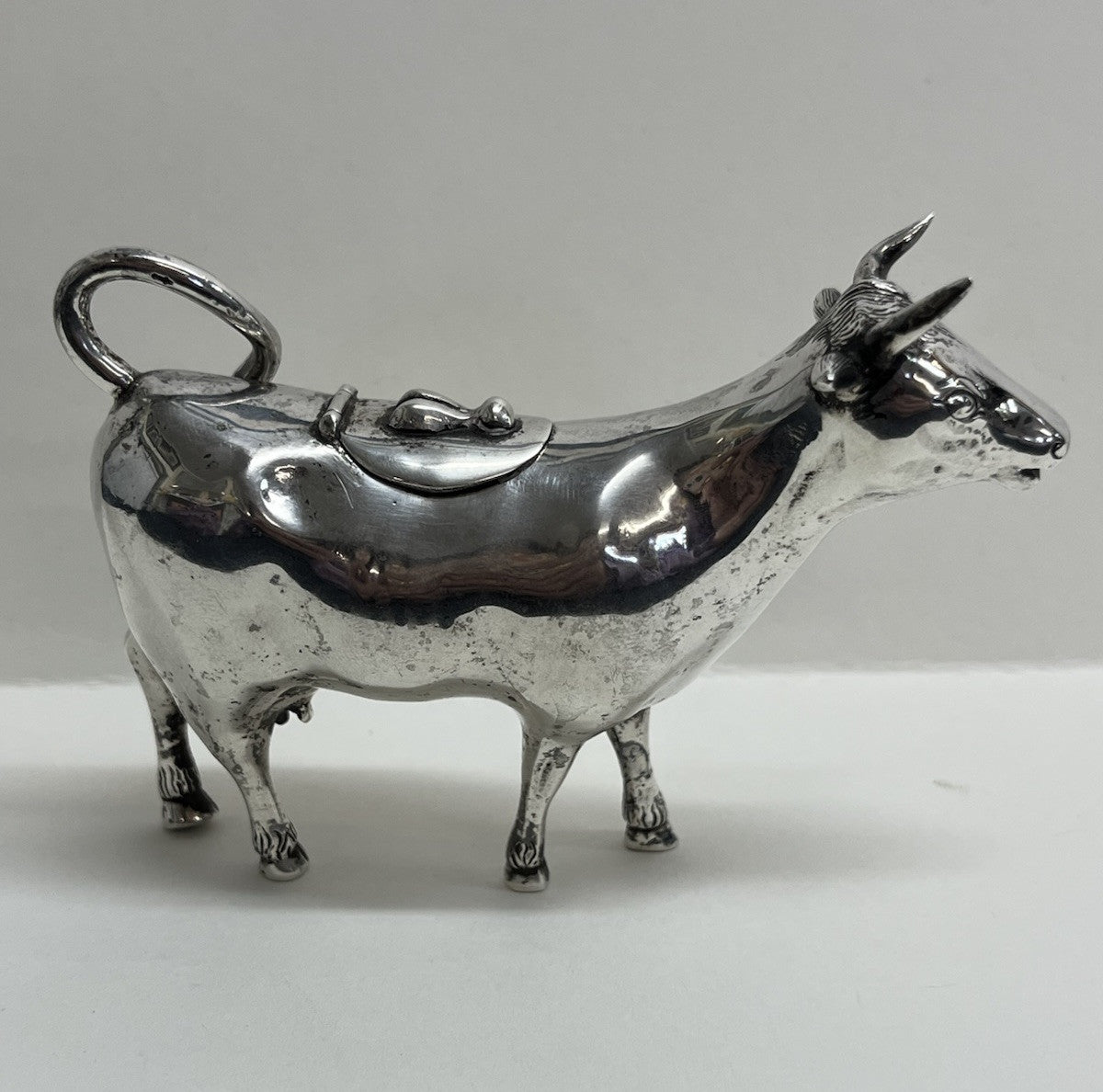 Antique Dutch Sterling Silver Cow Creamer 76.8 g
