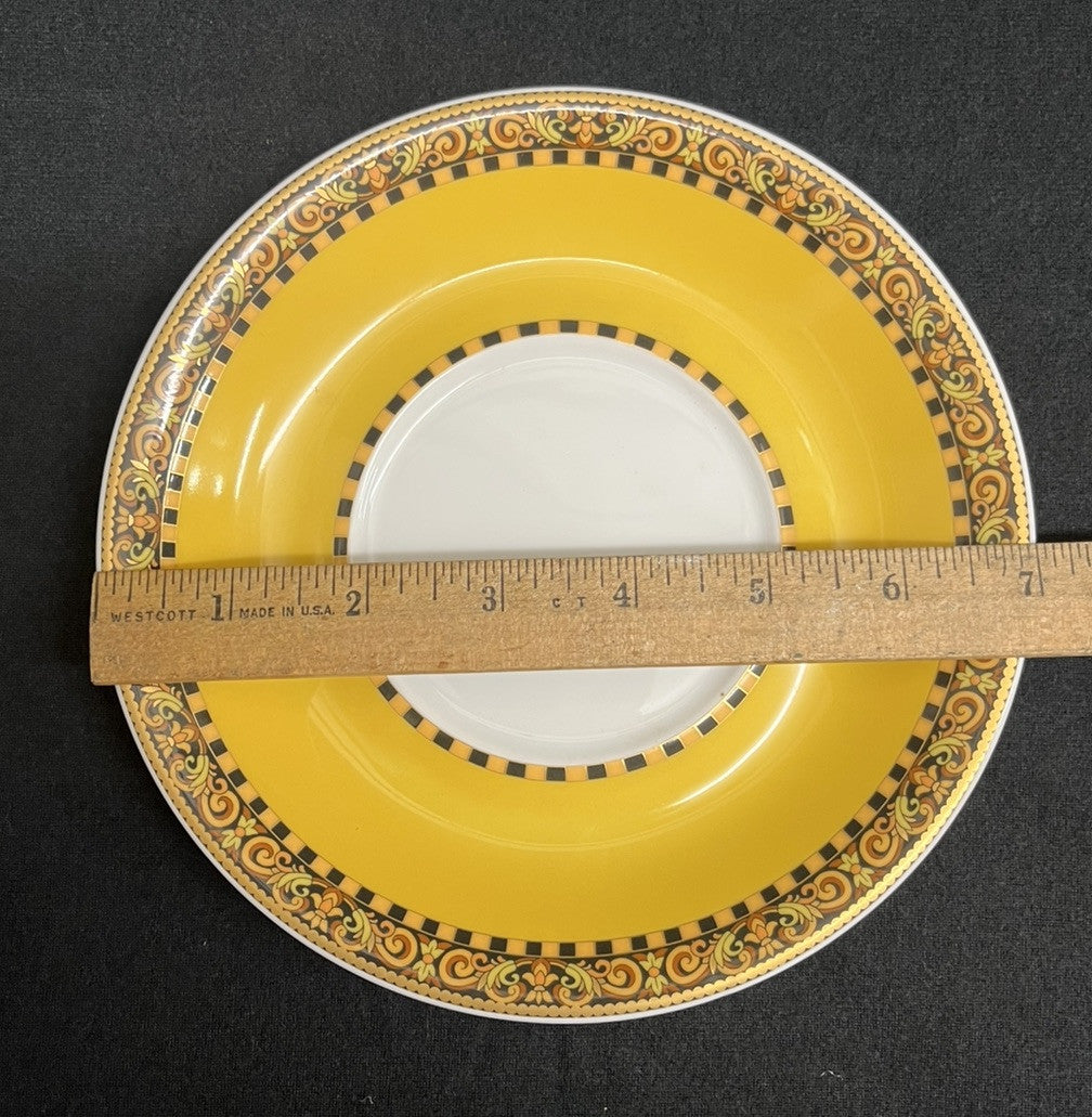 Rosenthal Versace Flat Cream Soup “Barocco” Bowl & Plate Set BH190 C