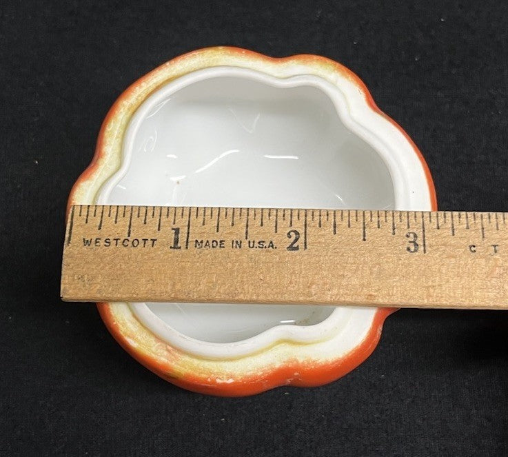 Set of 2 Antique Signed ROYAL BEYREUTH Charming Red Tomato Bowl Box w Lid