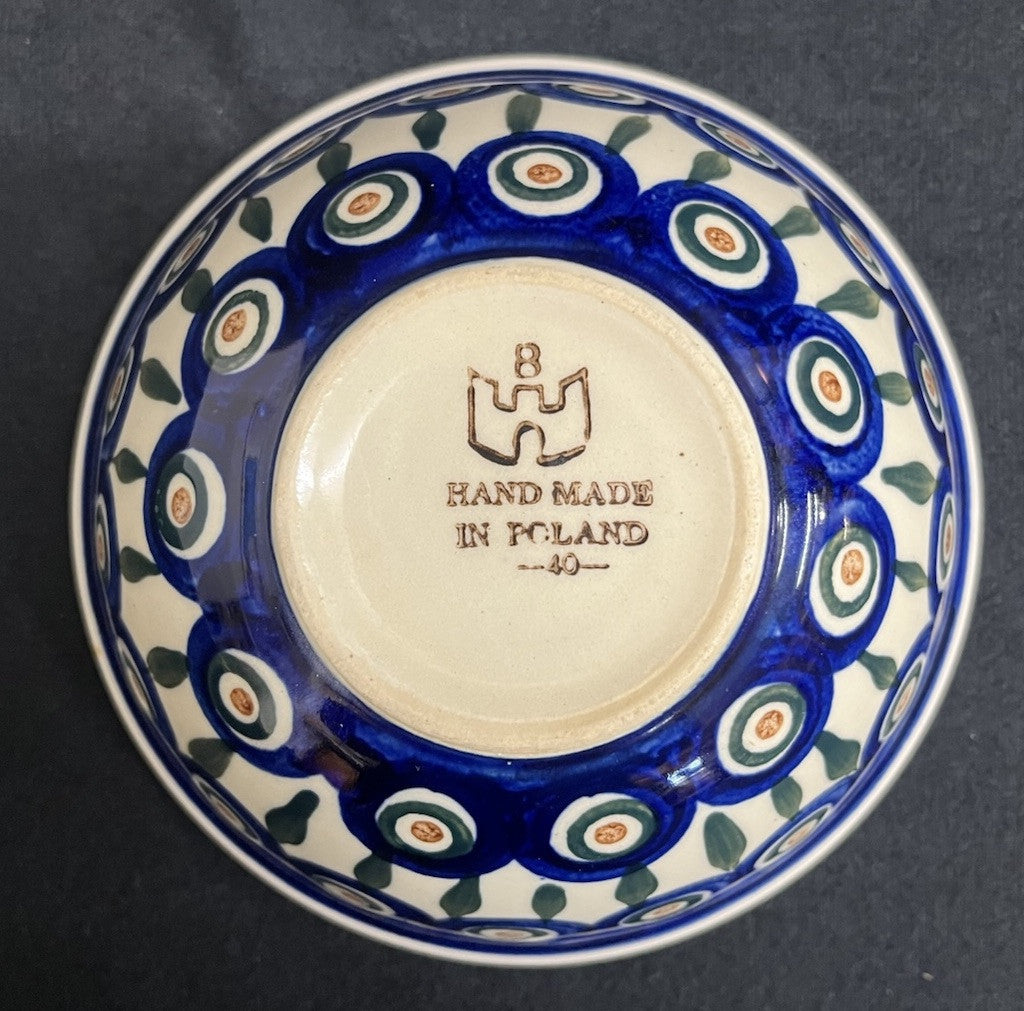 Polish Pottery Ice Cream / Cereal Bowl  from Zaklady Boleslawiec