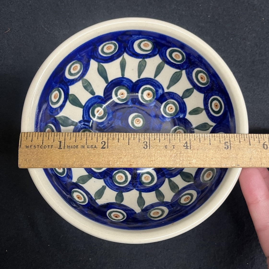 Polish Pottery Ice Cream / Cereal Bowl  from Zaklady Boleslawiec