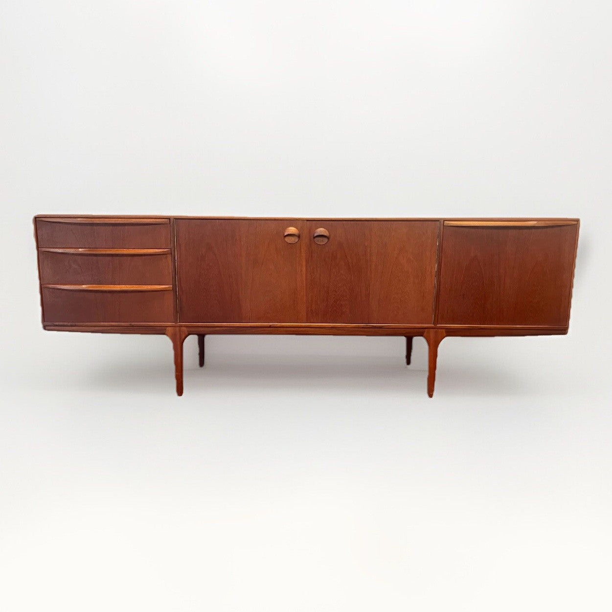 1960's McINTOSH 'DUNFERMLINE' MID-CENTURY MODERN TEAK SIDEBOARD  w/ FOLDOUT BAR