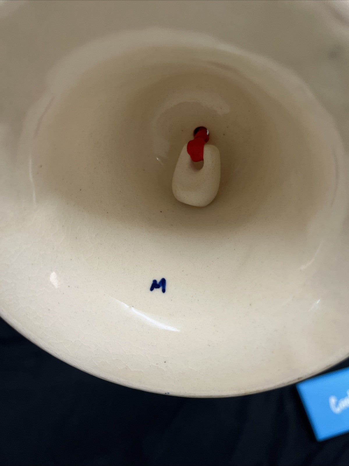 Boleslawiec Polish Pottery Bell Ornament, Nature Pattern