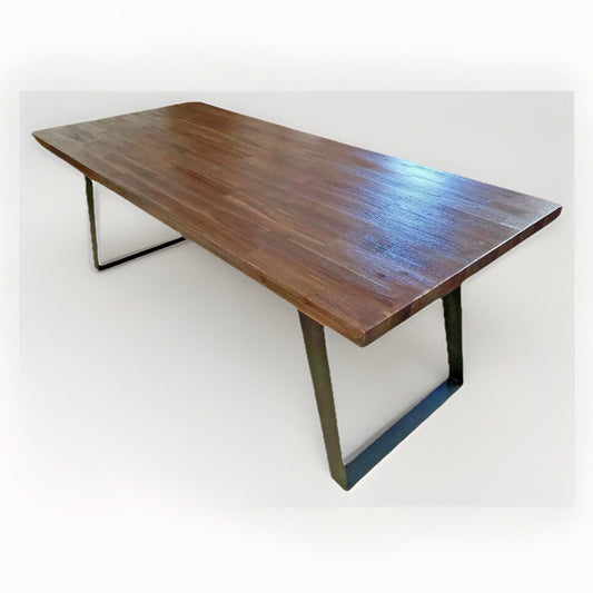 Urban Loft 78" Dining Table Dark Brown