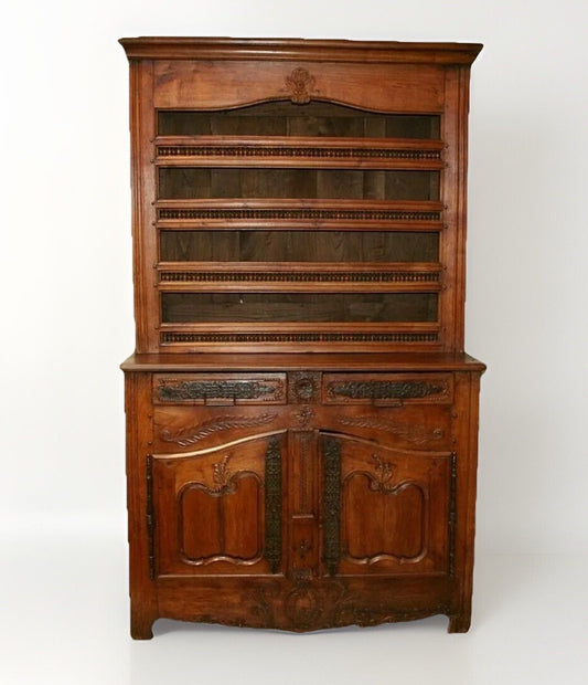 French Antique Renaissance Cupboard Vaisselier cabinet 1700s China Display