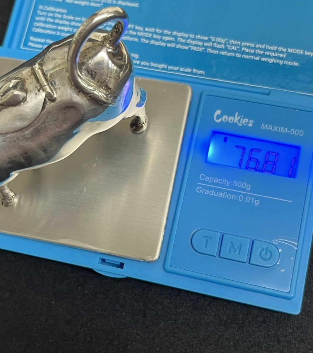 Antique Dutch Sterling Silver Cow Creamer 76.8 g