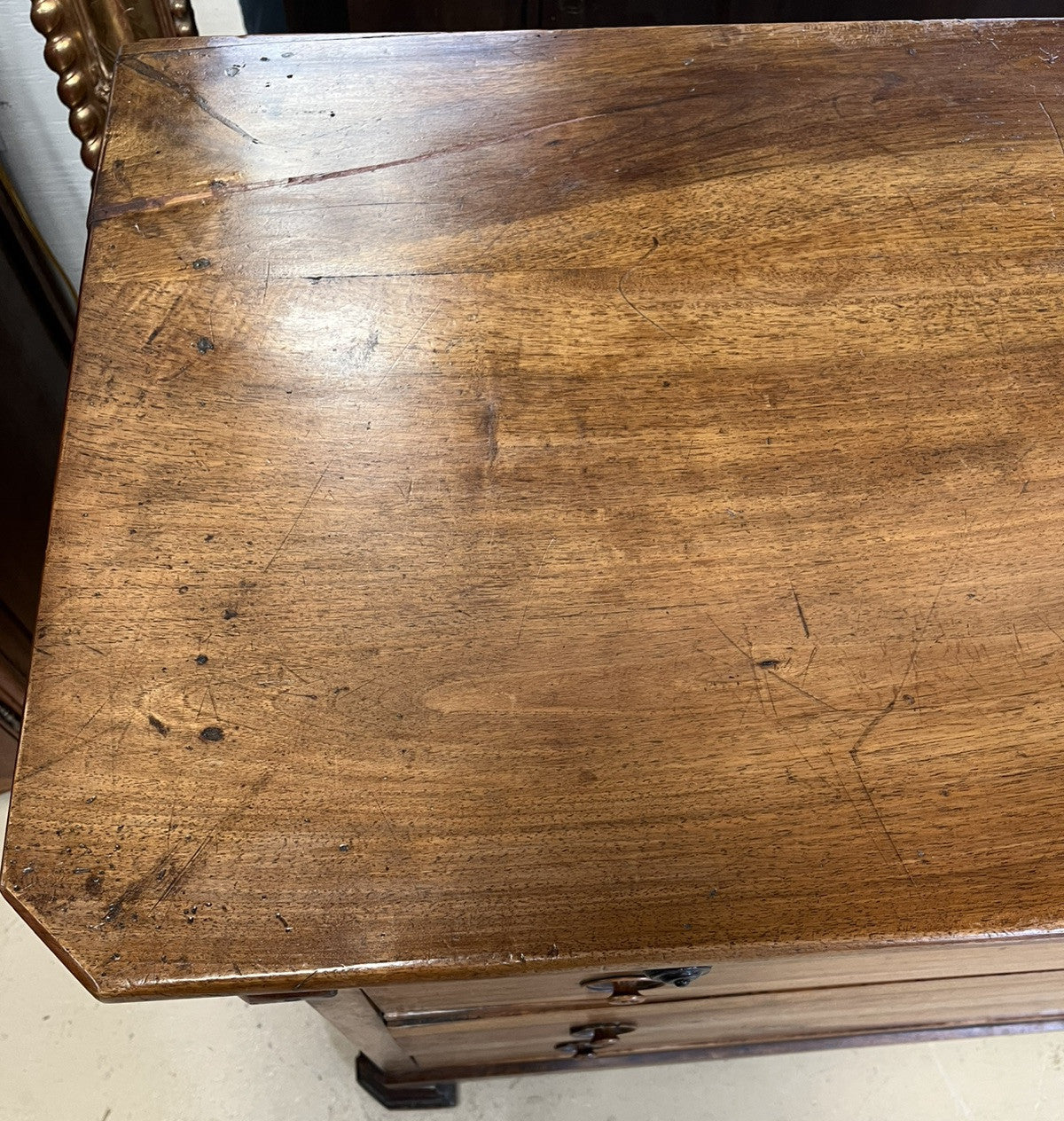 ANTIQUE PERIOD FRENCH LOUIS PHILIPPE WALNUT COMMODE CHEST OF DRAWERS