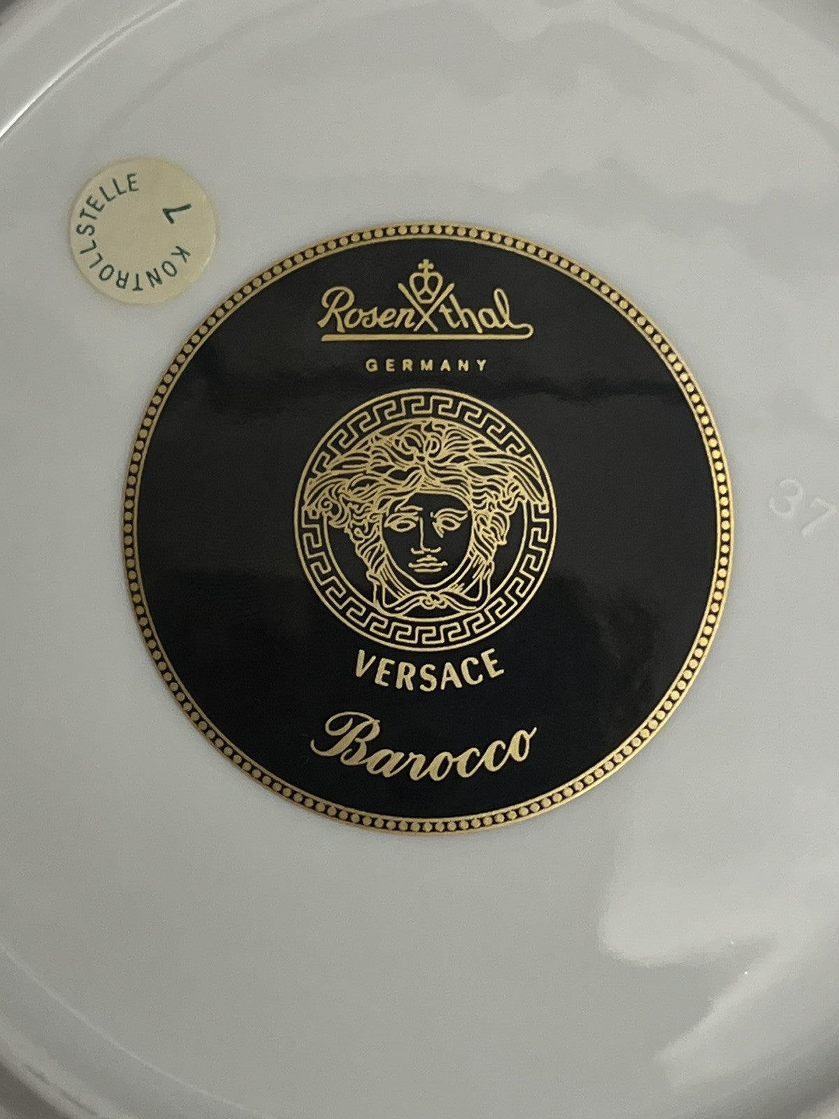 VERSACE BAROCCO BREAD PLATE MEDUSA ROSENTHAL  7.25"