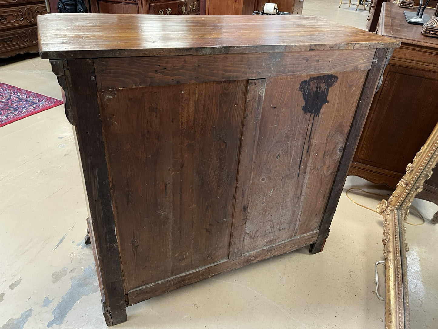 ANTIQUE PERIOD FRENCH LOUIS PHILIPPE WALNUT COMMODE CHEST OF DRAWERS