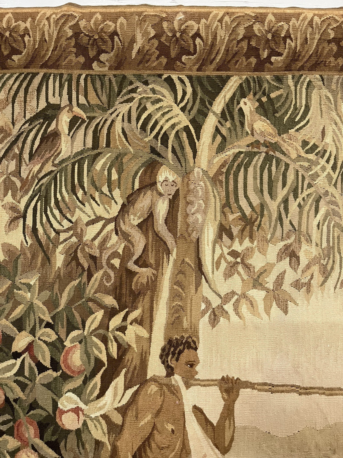 Handtied Tapestry  Wool Wall Hanging "African Royalty"  66" x 48" Ethan Allen