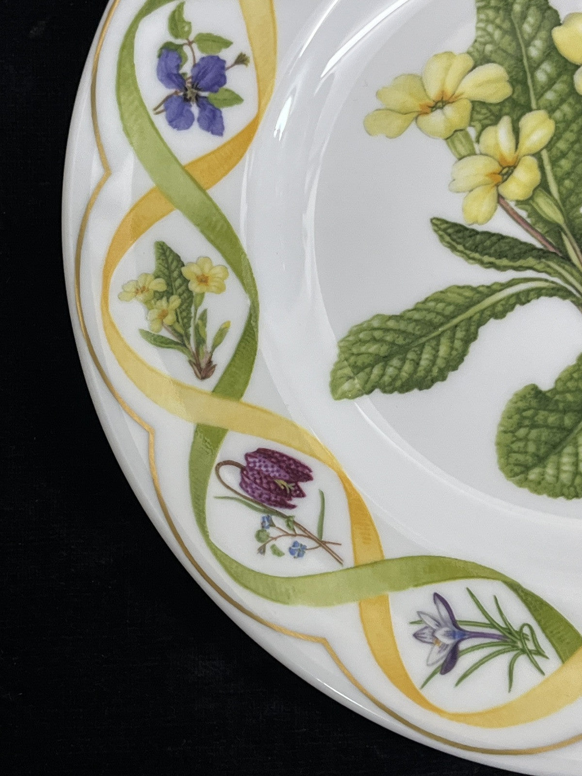 Wedgwood "The Flower Artists of Kew" Primrose Plates Set of 2 - 8.25"