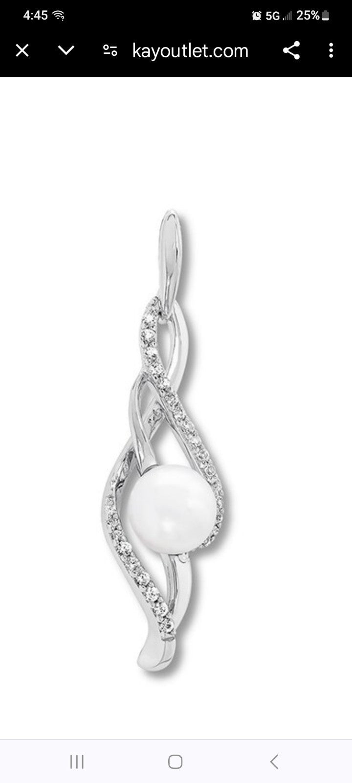 Cultured Pearl Earrings Lab-Created Sapphires Sterling Silver 925 Kay Jewelers