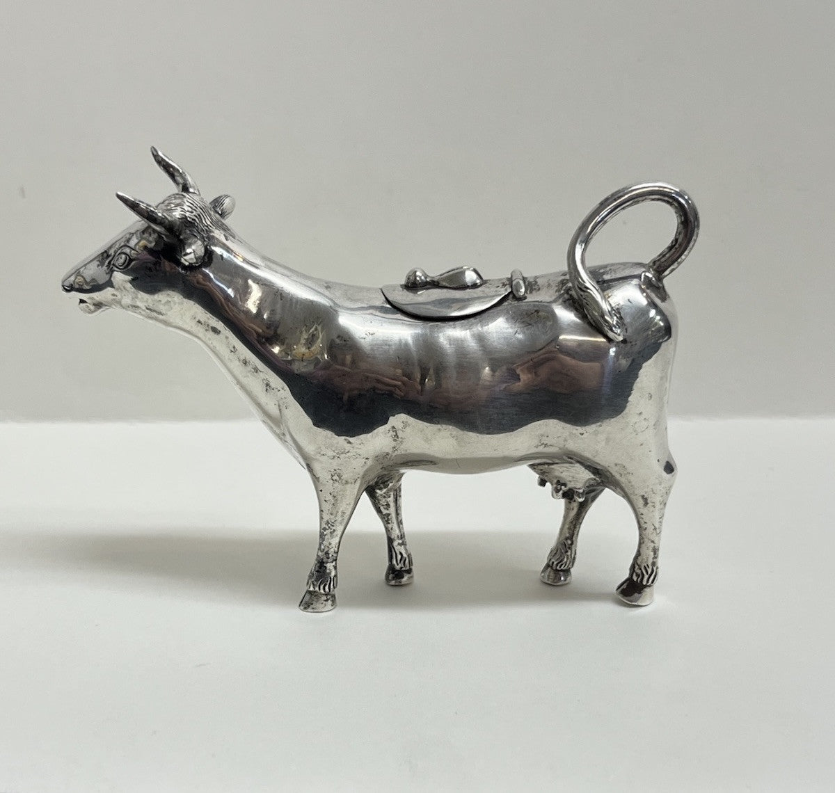 Antique Dutch Sterling Silver Cow Creamer 76.8 g