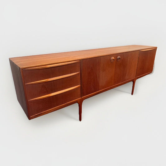 1960's McINTOSH 'DUNFERMLINE' MID-CENTURY MODERN TEAK SIDEBOARD  w/ FOLDOUT BAR